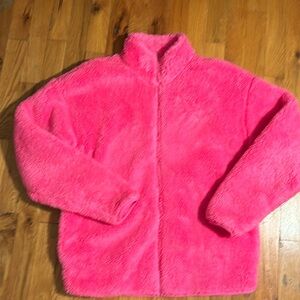 PINK Teddy Zip Up Jacket